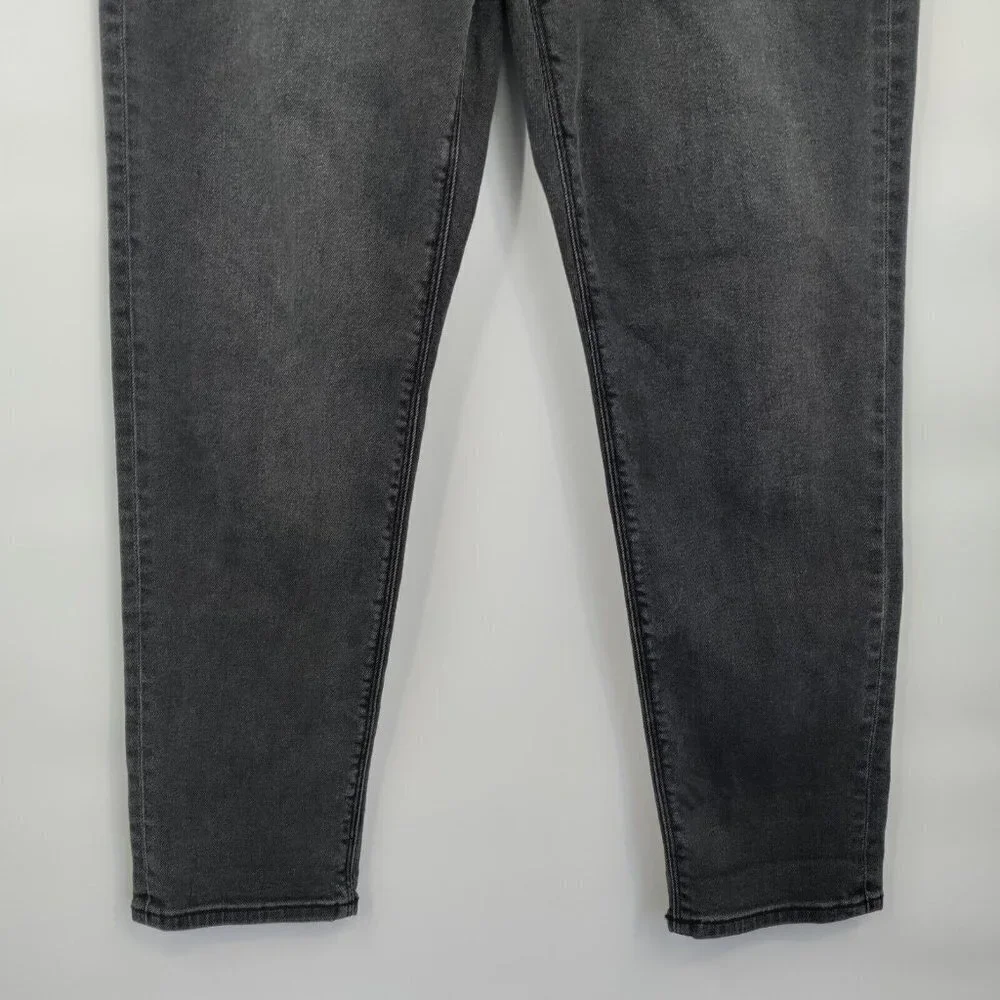 American Eagle Mom Jeans Stretch High-Rise Ankle 90's Dark Denim 2 Womens